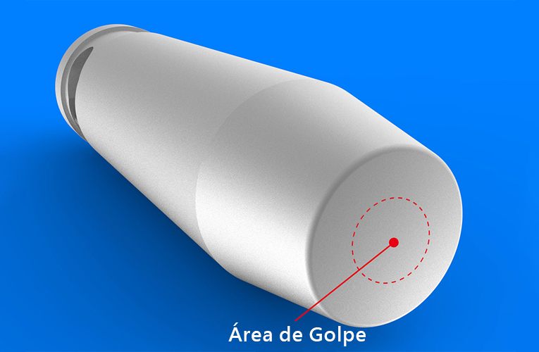 Área de golpe del conductor de impacto